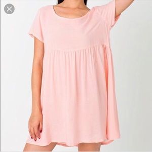 AMERICAN APPAREL Pink Babydoll Dress